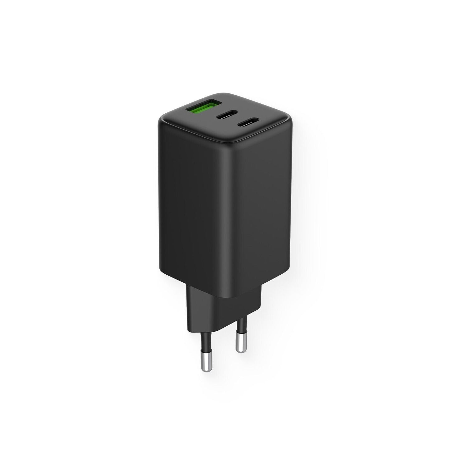 Alkaya 65W USB-A & USB-C+C Netzstecker schwarz