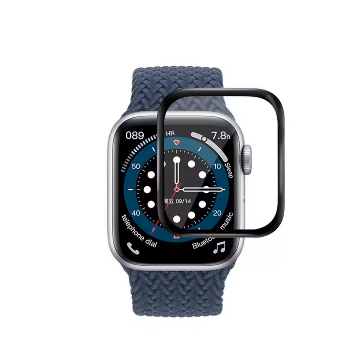 Apple Watch Hartglas Schutzfolie 2er Pack