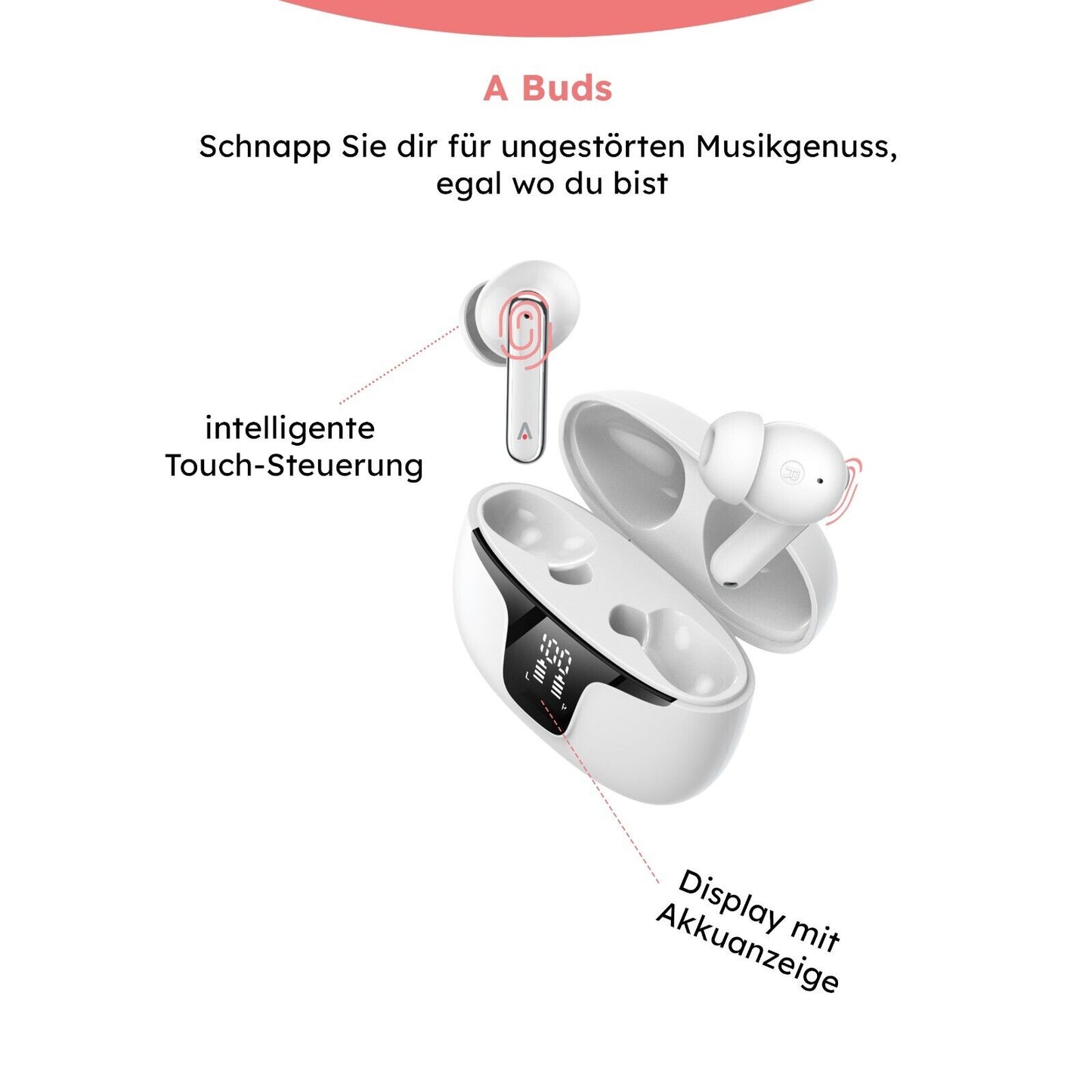 Alkaya Bluetooth Kopfhörer weiß