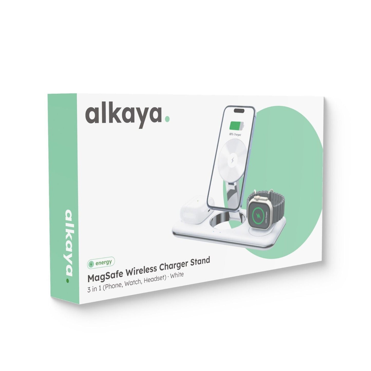 Alakaya 3in1 Ladestation in weiß