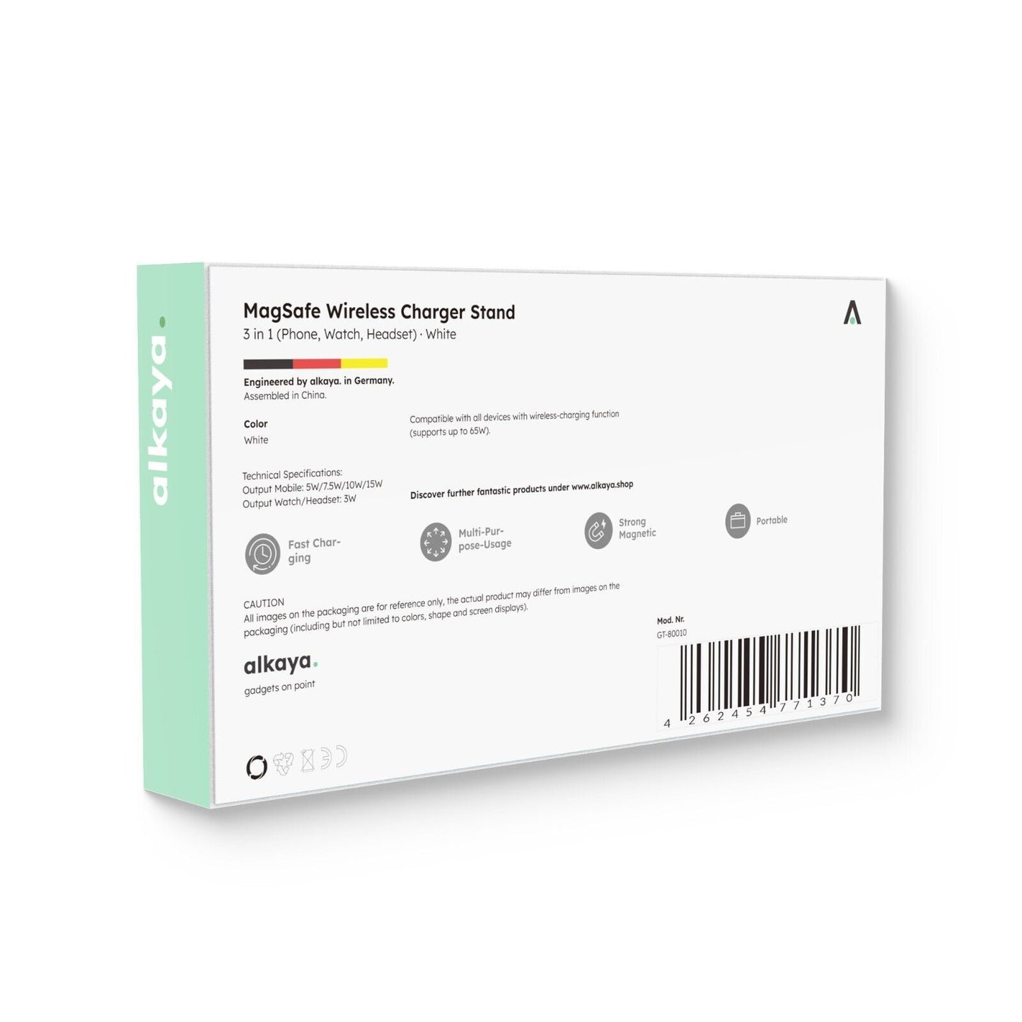 Alakaya 3in1 Ladestation in weiß
