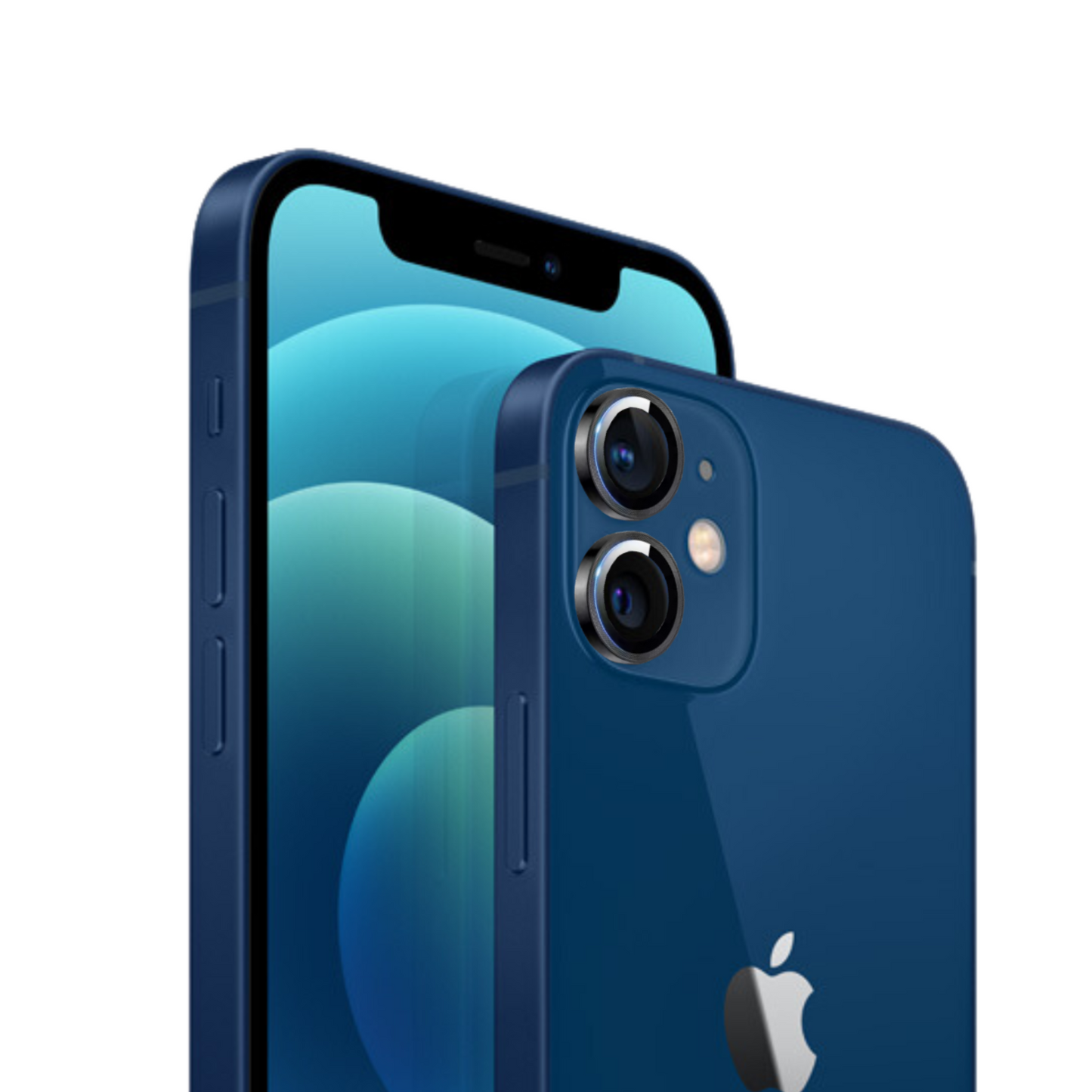 Linsenschutz Ringe in schwarz für iPhone