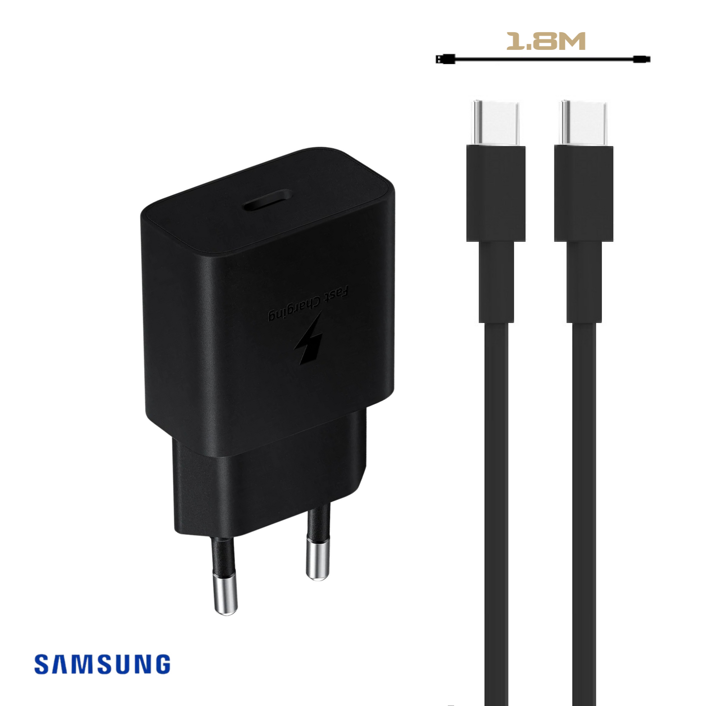 Samsung Schnellladeset 15W USB-C schwarz