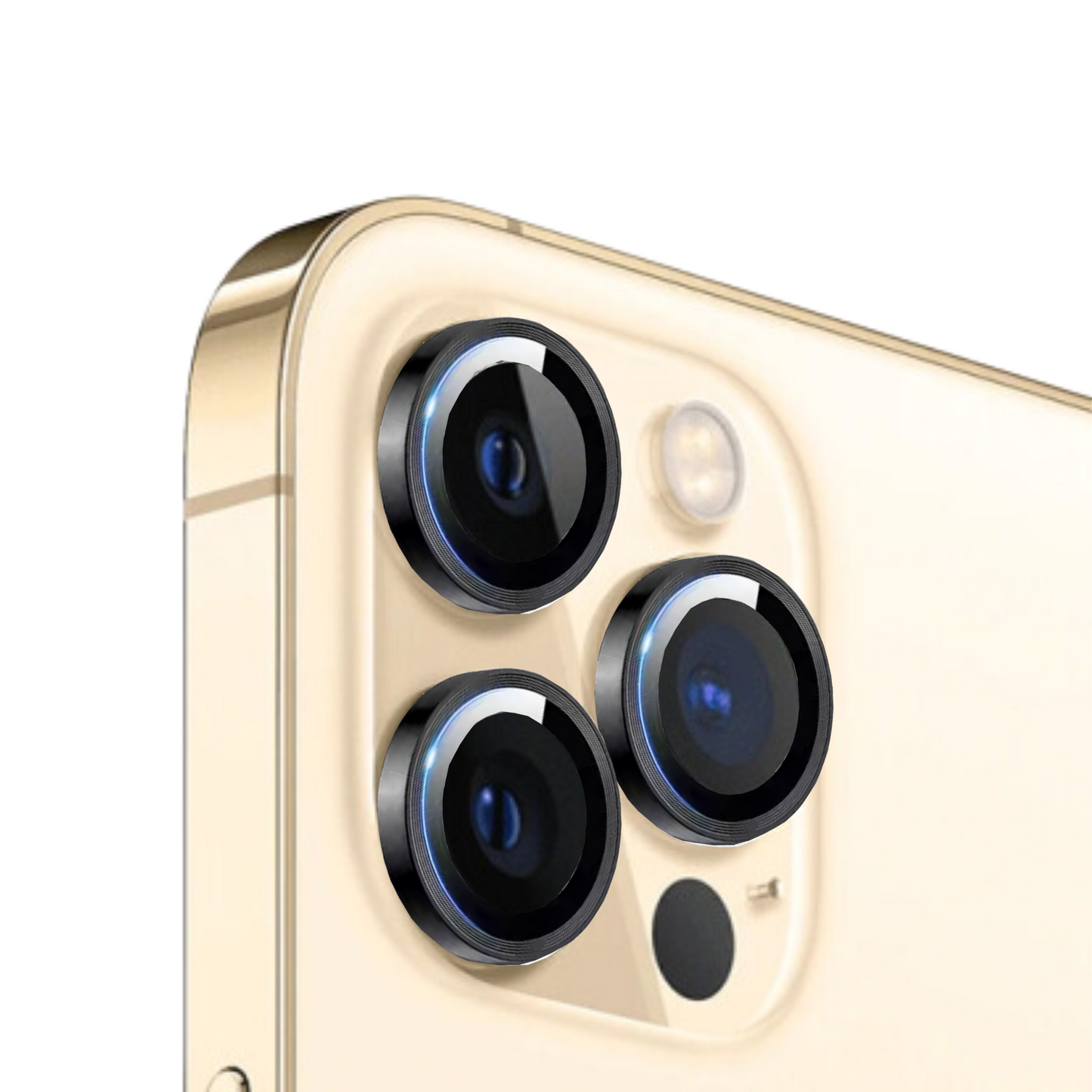 Linsenschutz Ringe in schwarz für iPhone