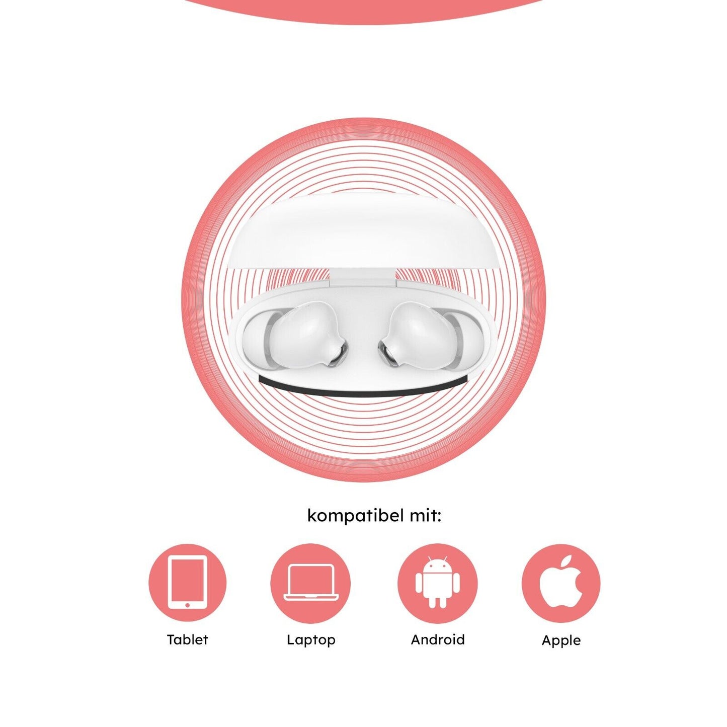Alkaya Bluetooth Kopfhörer weiß