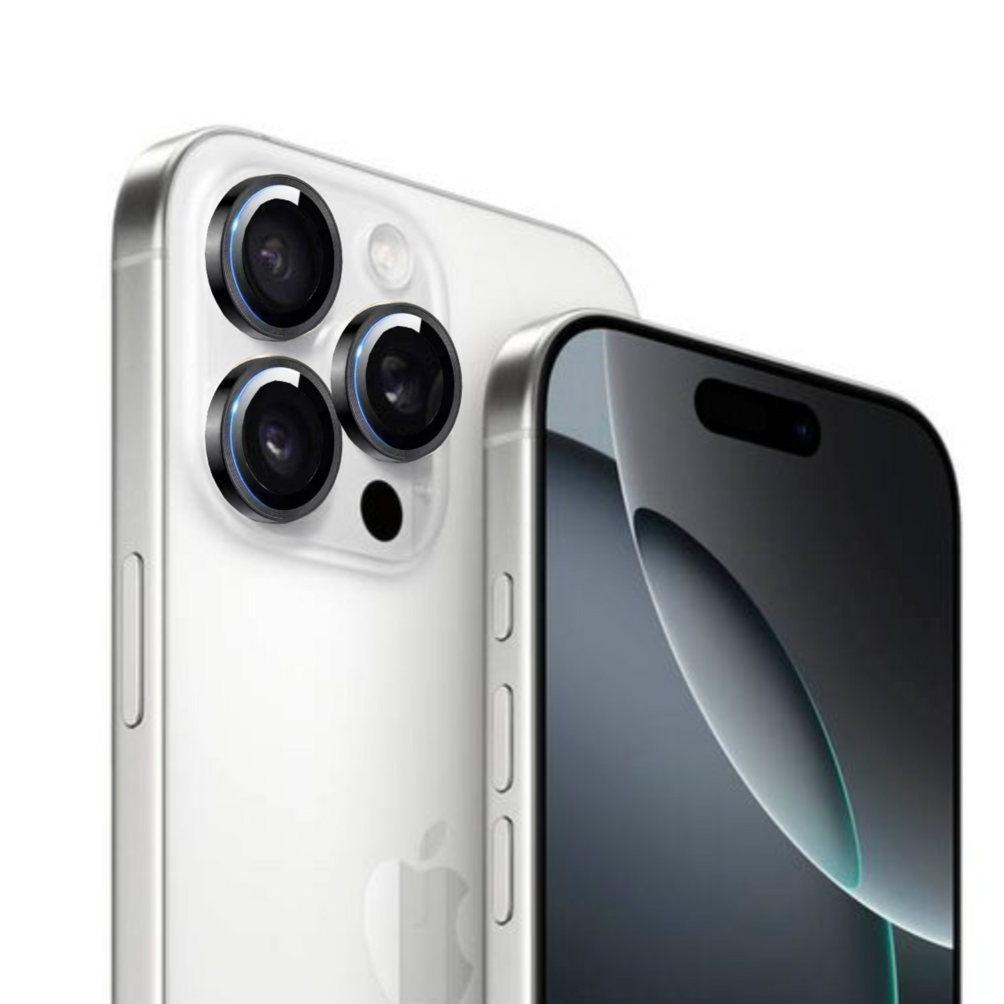 Linsenschutz Ringe in schwarz für iPhone