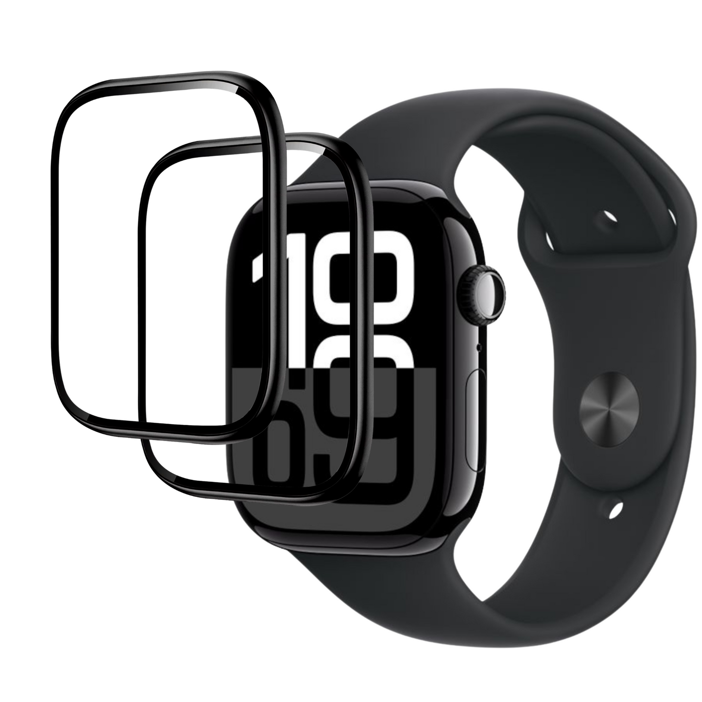 Apple Watch Hartglas Schutzfolie 2er Pack