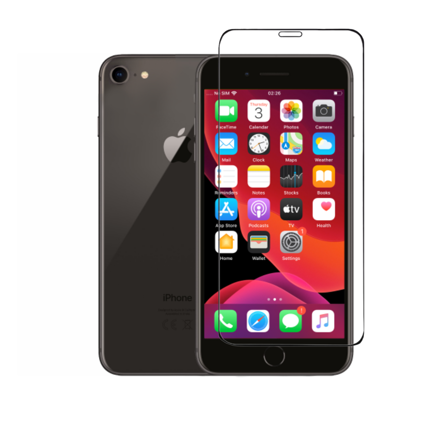 Panzerfolie für iPhone 6|6 Plus|7|7 Plus|8|8 Plus