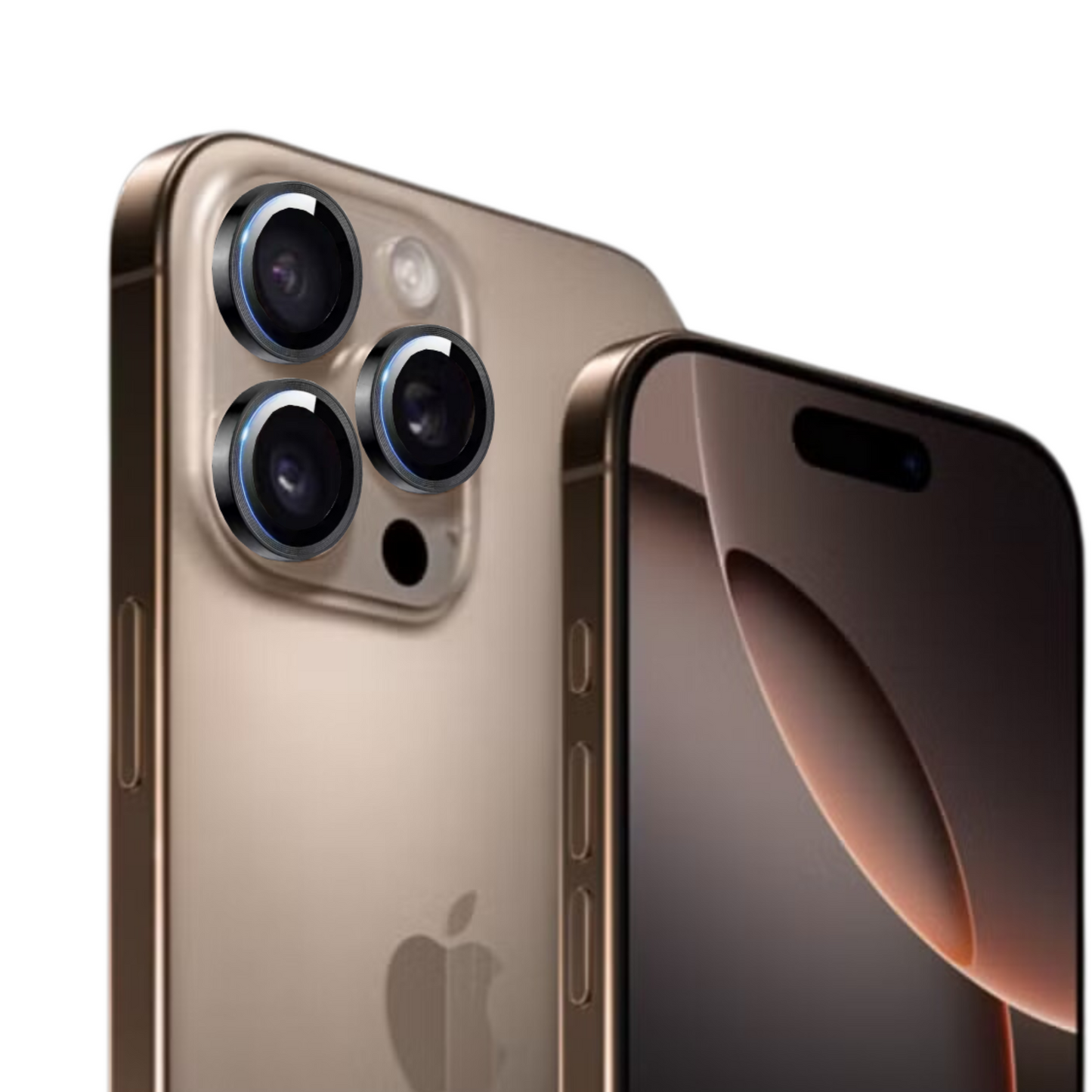 Linsenschutz Ringe in schwarz für iPhone