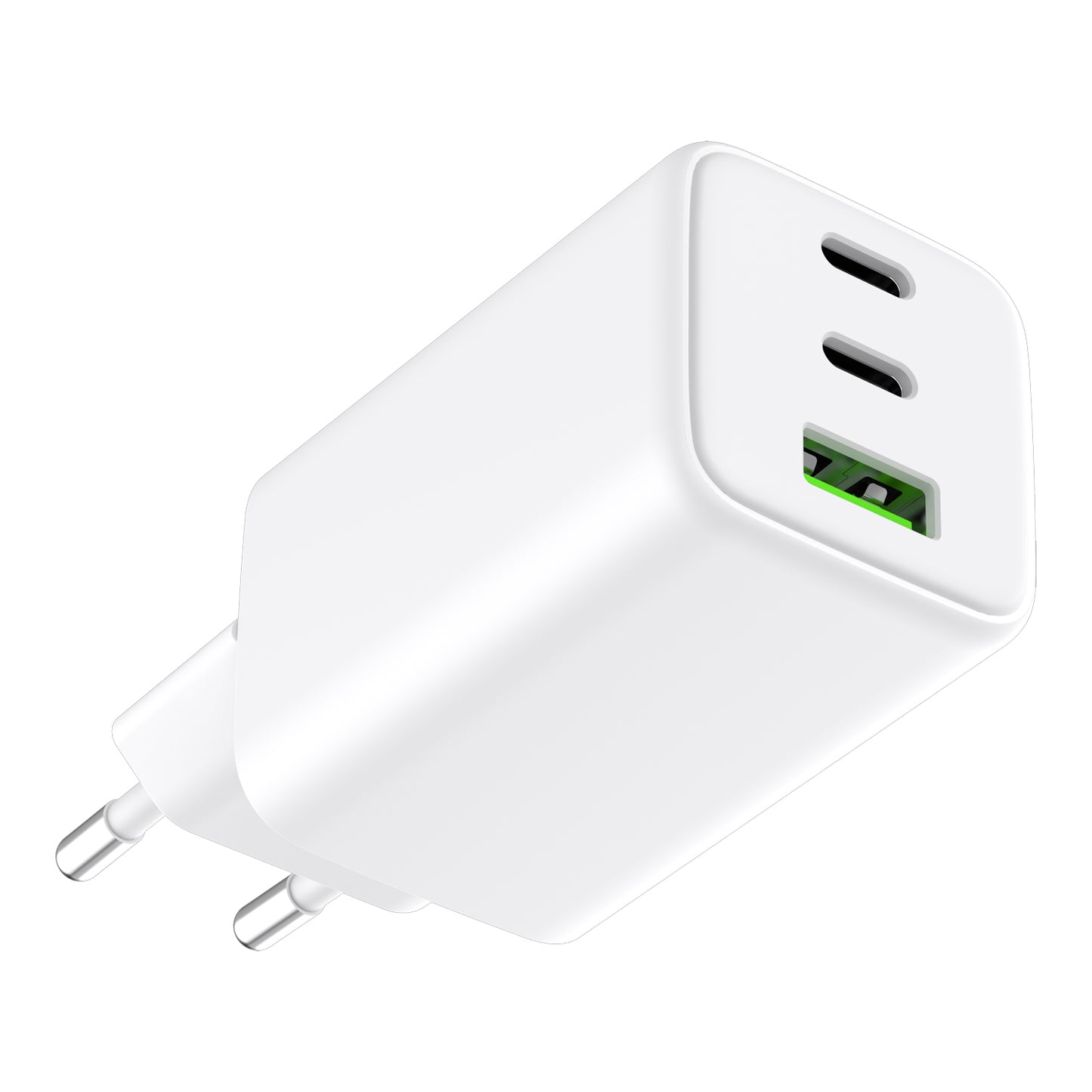 Alkaya 65W USB-A & USB-C+C Netzstecker weiß