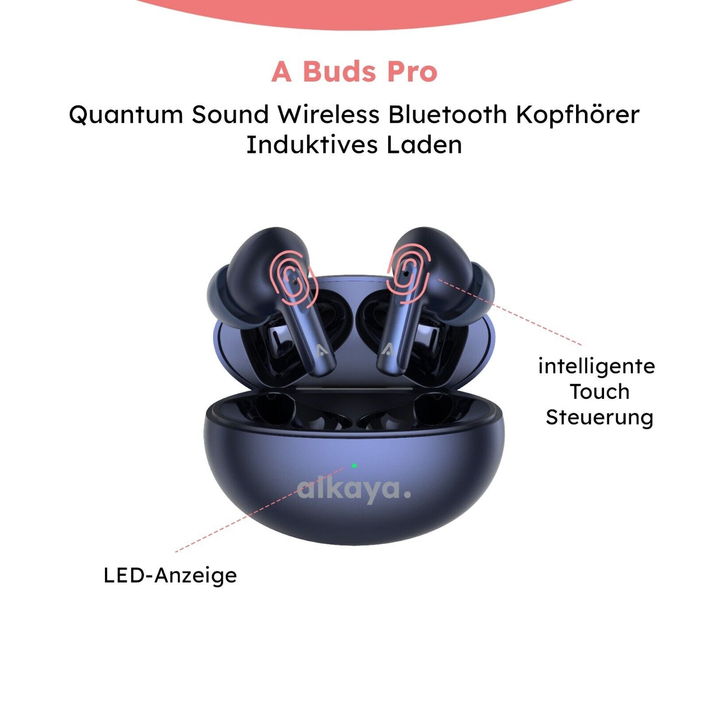 Alkaya Bluetooth Pro Kopfhörer in Blau