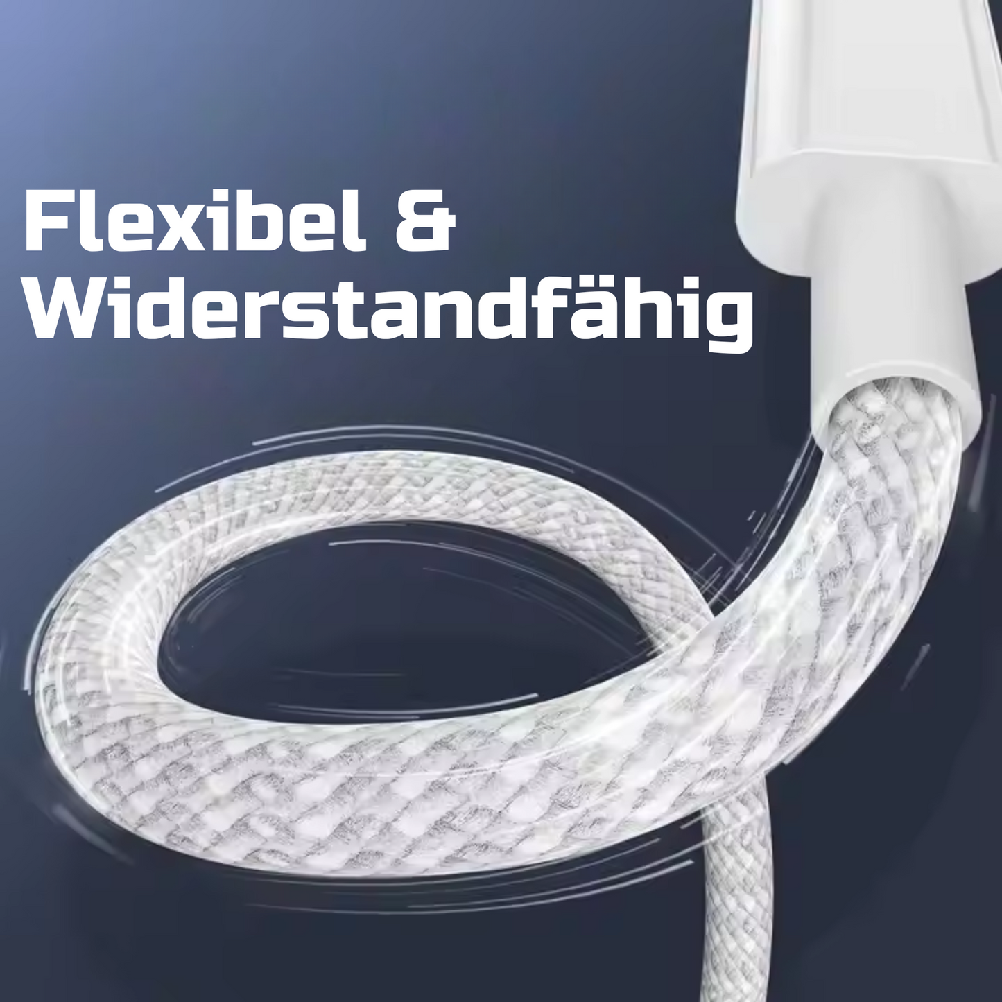 Nylon USB-C zu USB-C Schnell-Ladekabel rosa