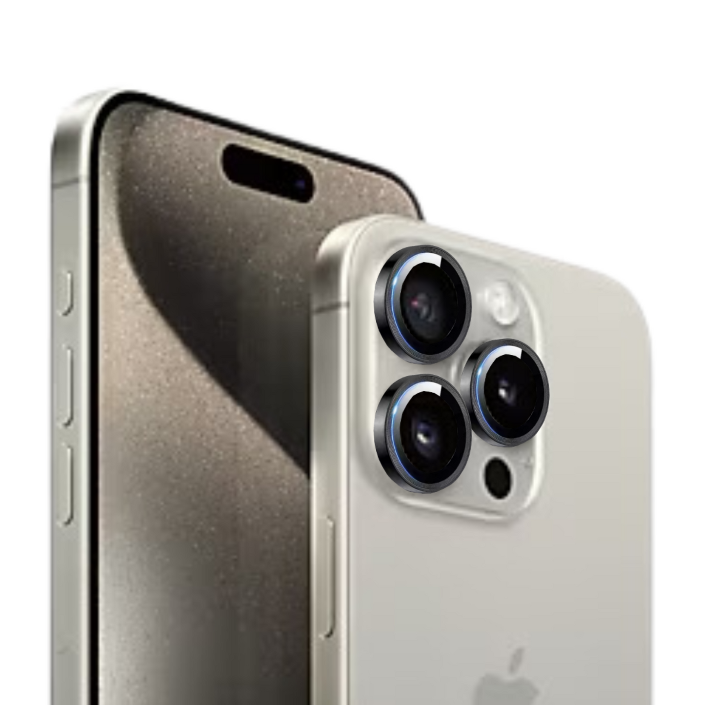 Linsenschutz Ringe in schwarz für iPhone