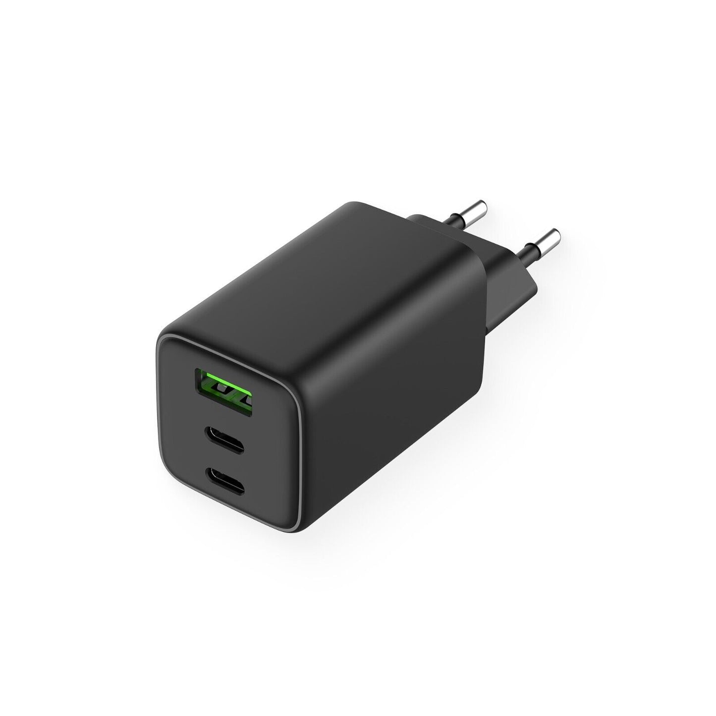 Alkaya 65W USB-A & USB-C+C Netzstecker schwarz