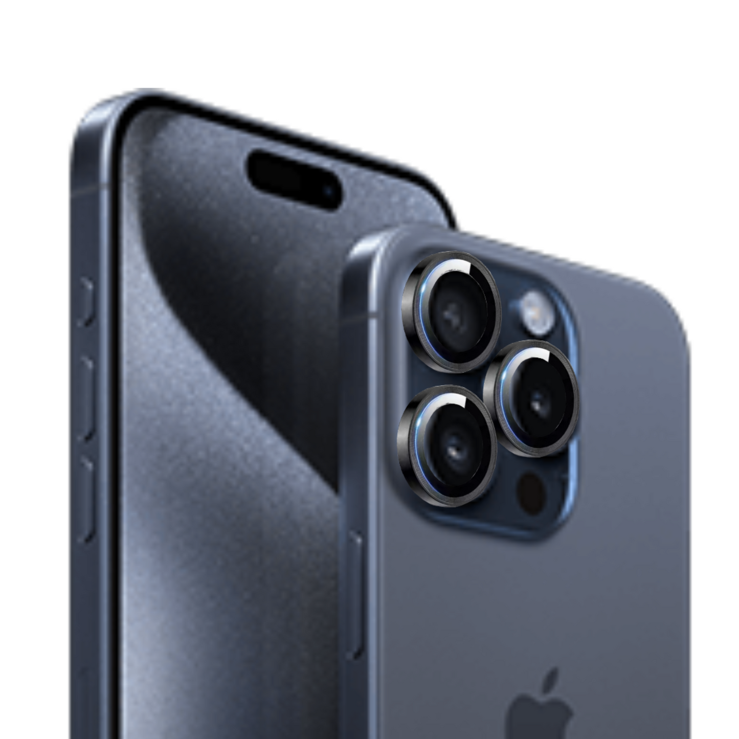 Linsenschutz Ringe in schwarz für iPhone