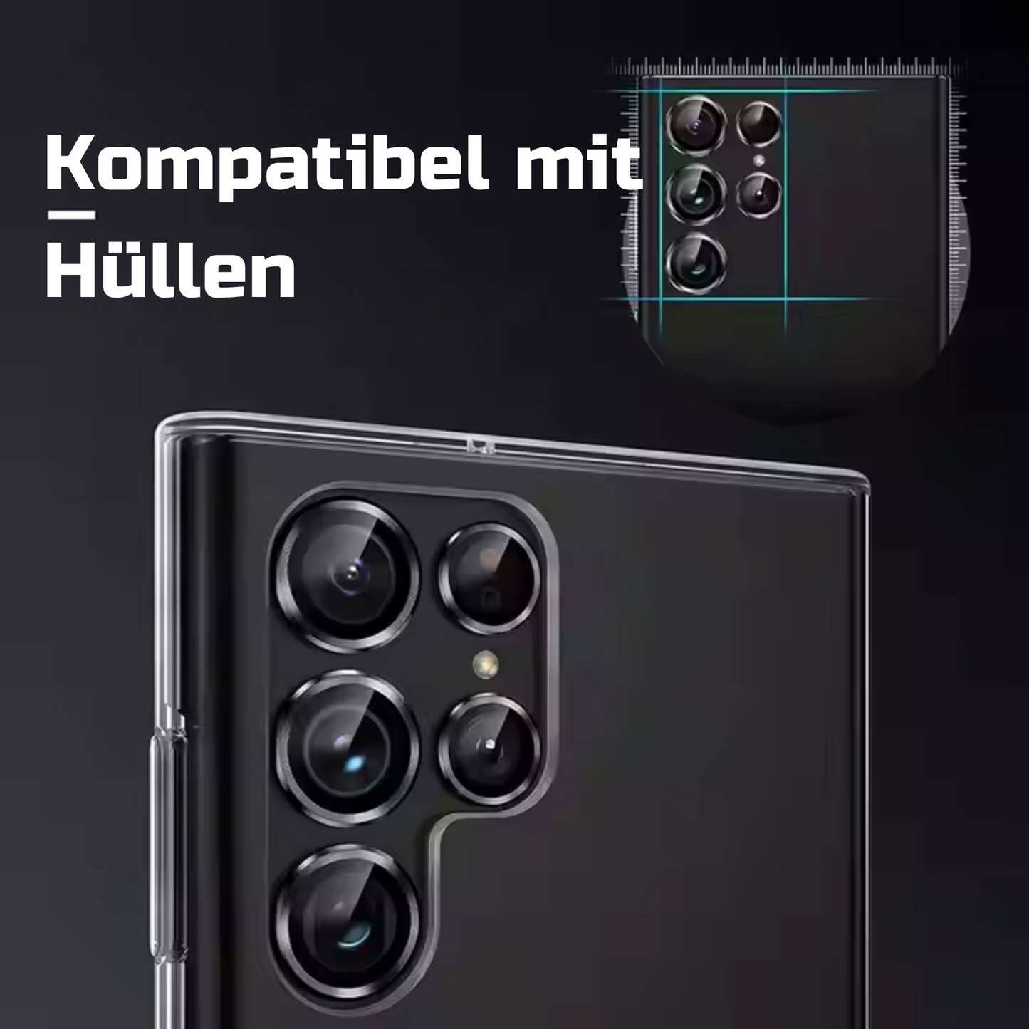 Linsenschutz Ringe in Grün für Samsung Galaxy S24-Reihe|S23-Reihe|S22-Reihe