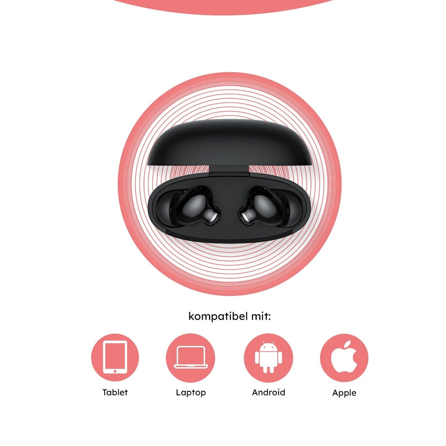 Alkaya Bluetooth Kopfhörer schwarz