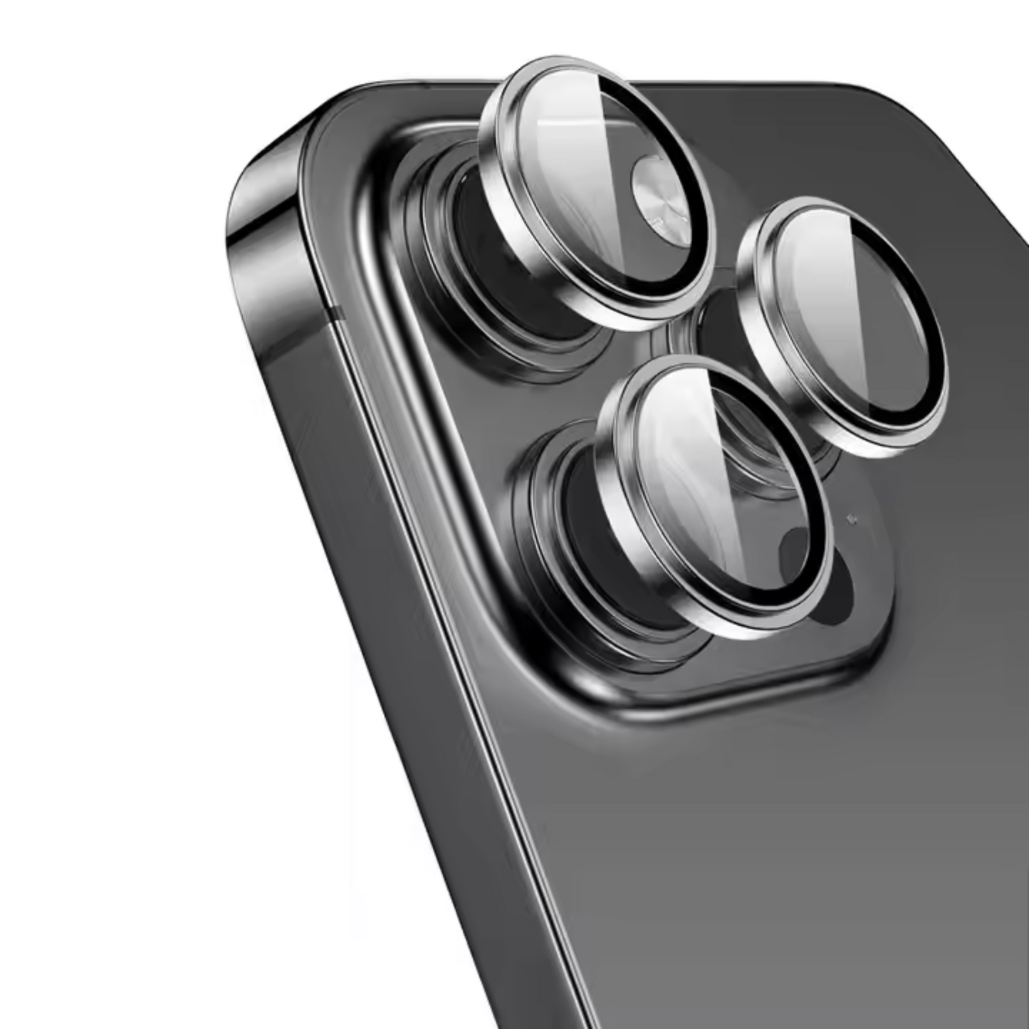 Linsenschutz Ringe in schwarz für iPhone