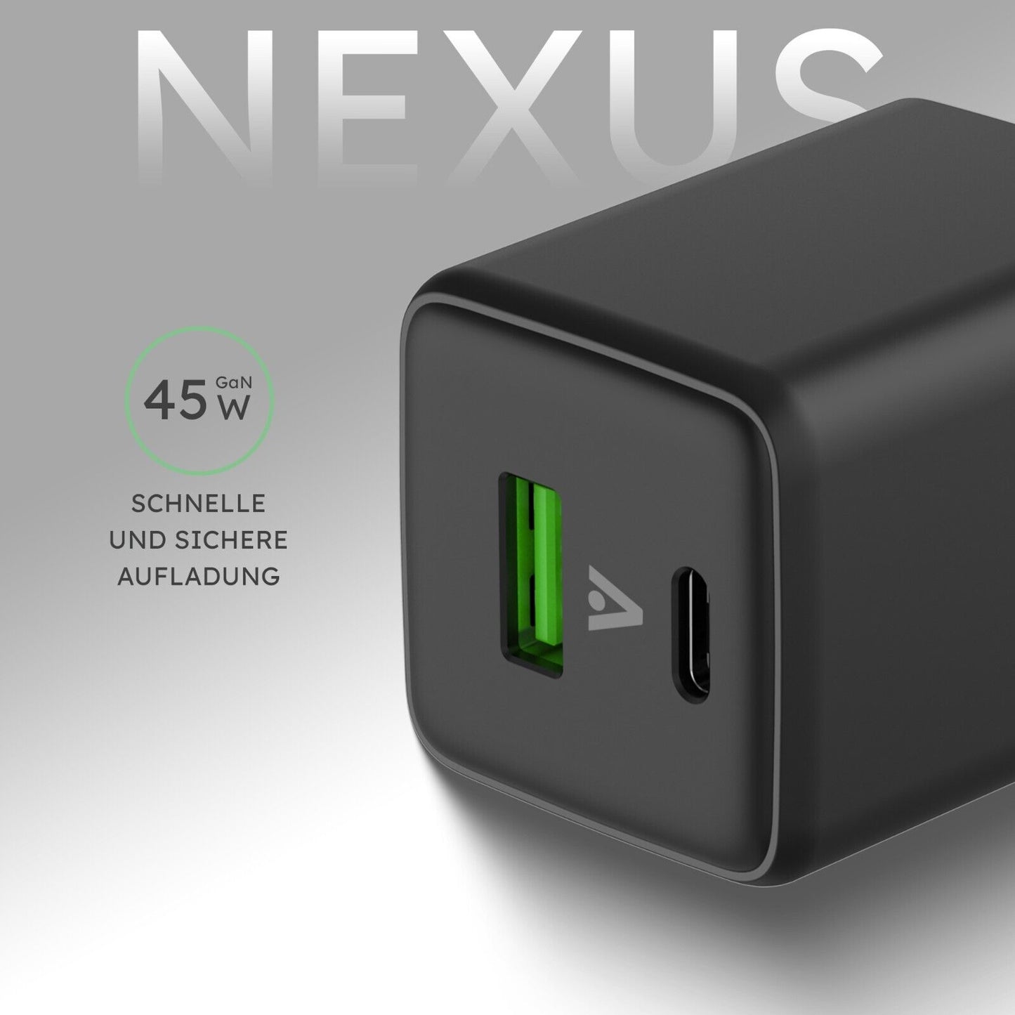Alkaya 45W USB-A & USB-C Netzstecker schwarz