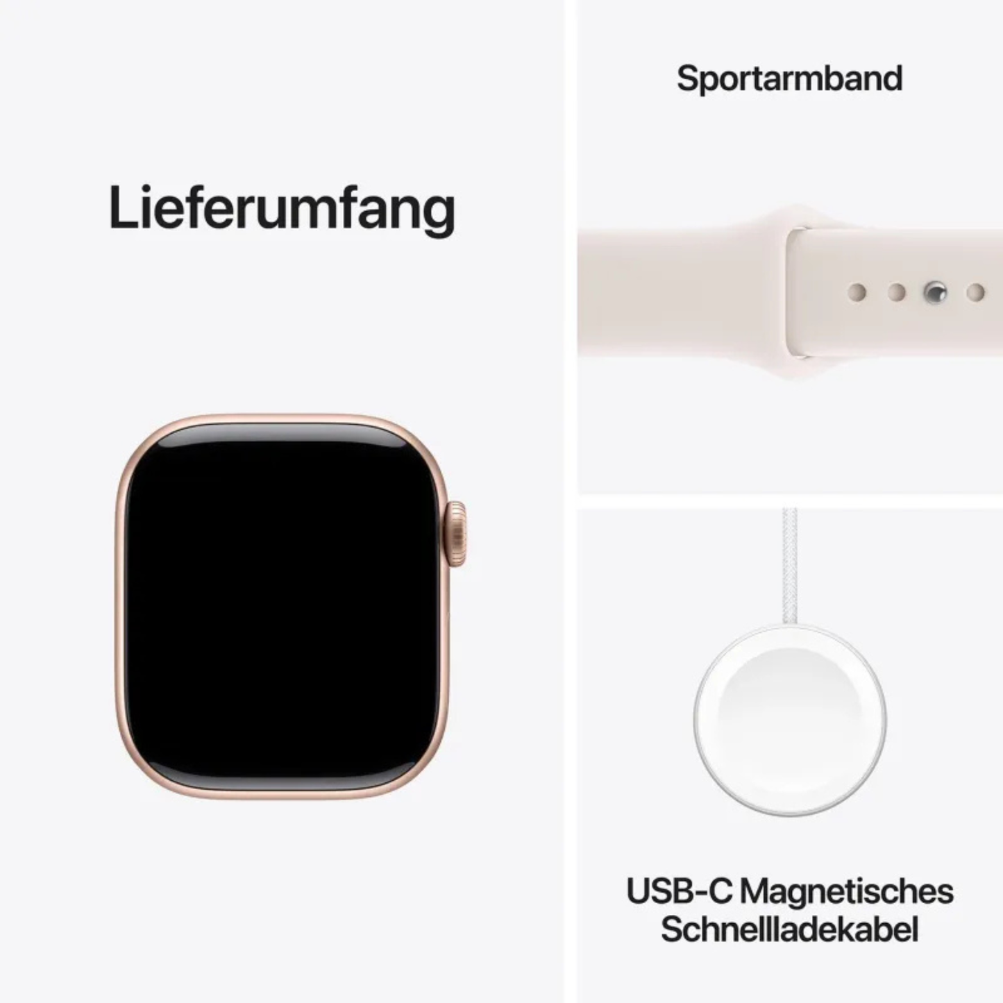 Apple Watch Series 11 (42 mm, GPS) Rose Gold Light Blush Sport Band S/M M/L NEU & OVP versiegelt