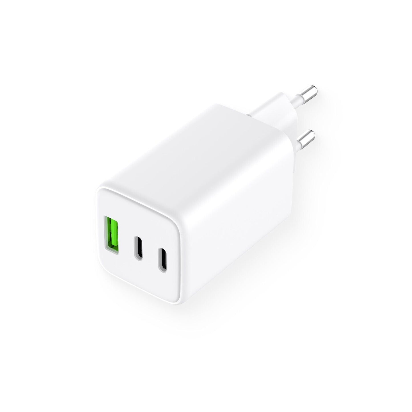 Alkaya 65W USB-A & USB-C+C Netzstecker weiß