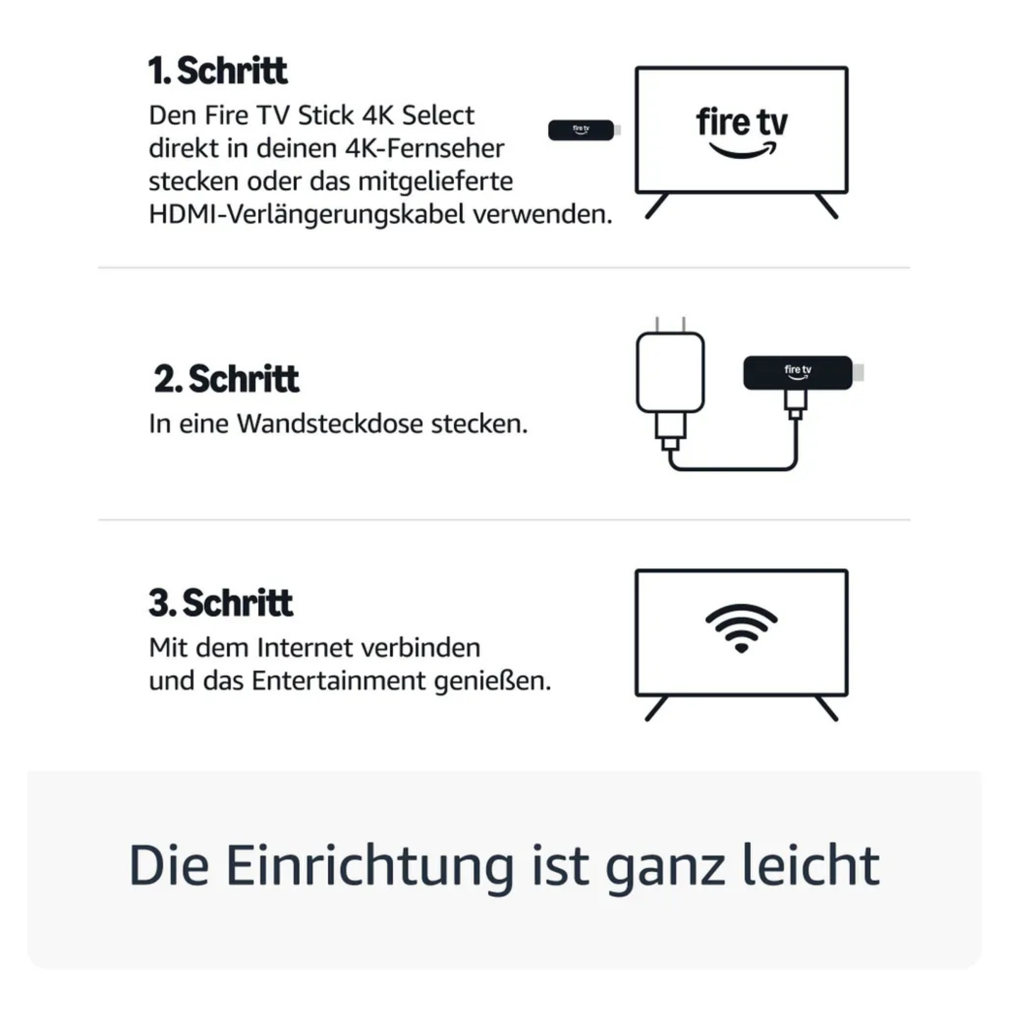 Amazon Fire TV Stick 4K Select HDMI Schwarz