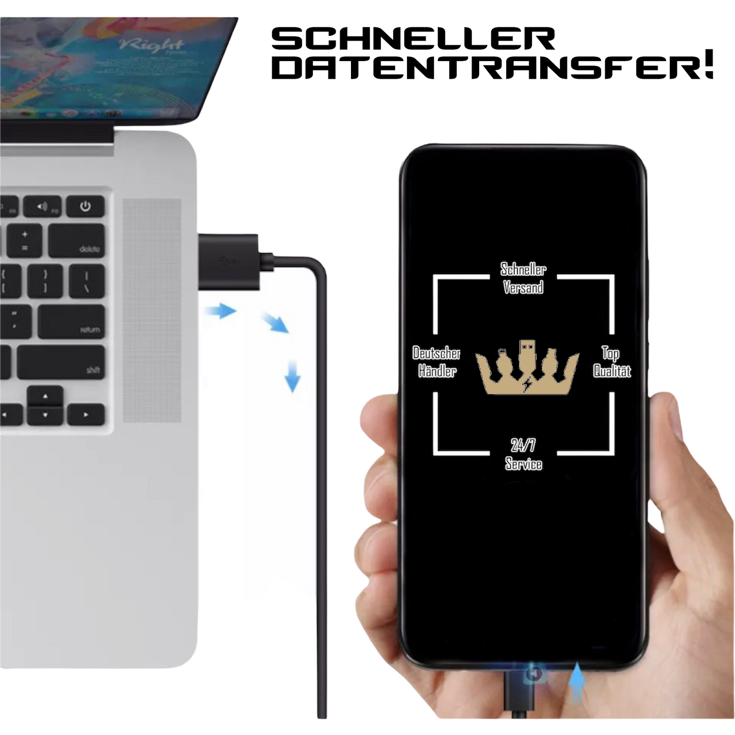Samsung Micro-USB Ladekabel schwarz