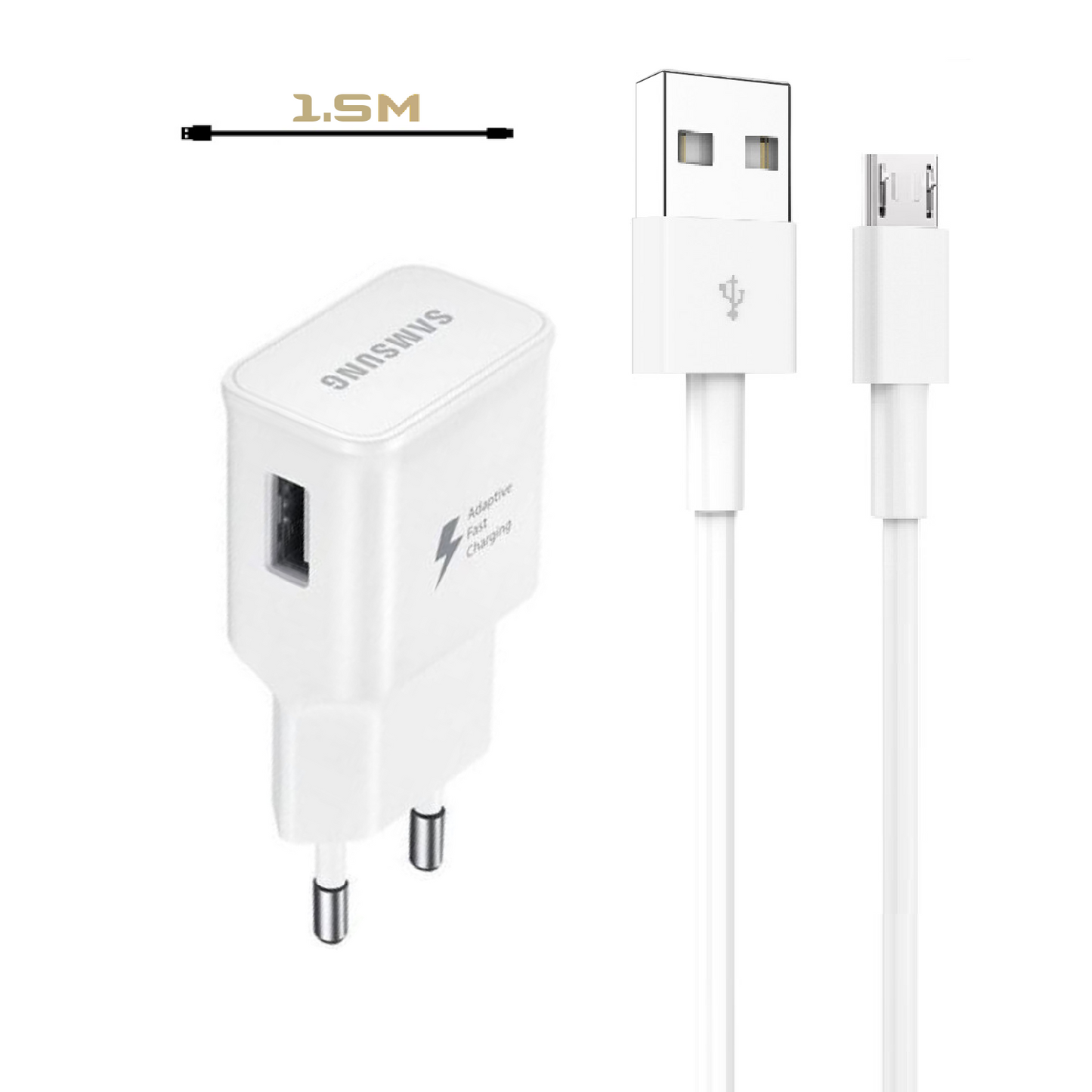Samsung Micro-USB Ladeset 15W weiß
