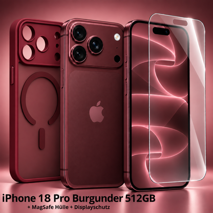Apple iPhone 18 Pro Burgundy (Burgunder) 512GB A3714 NEU & OVP versiegelt