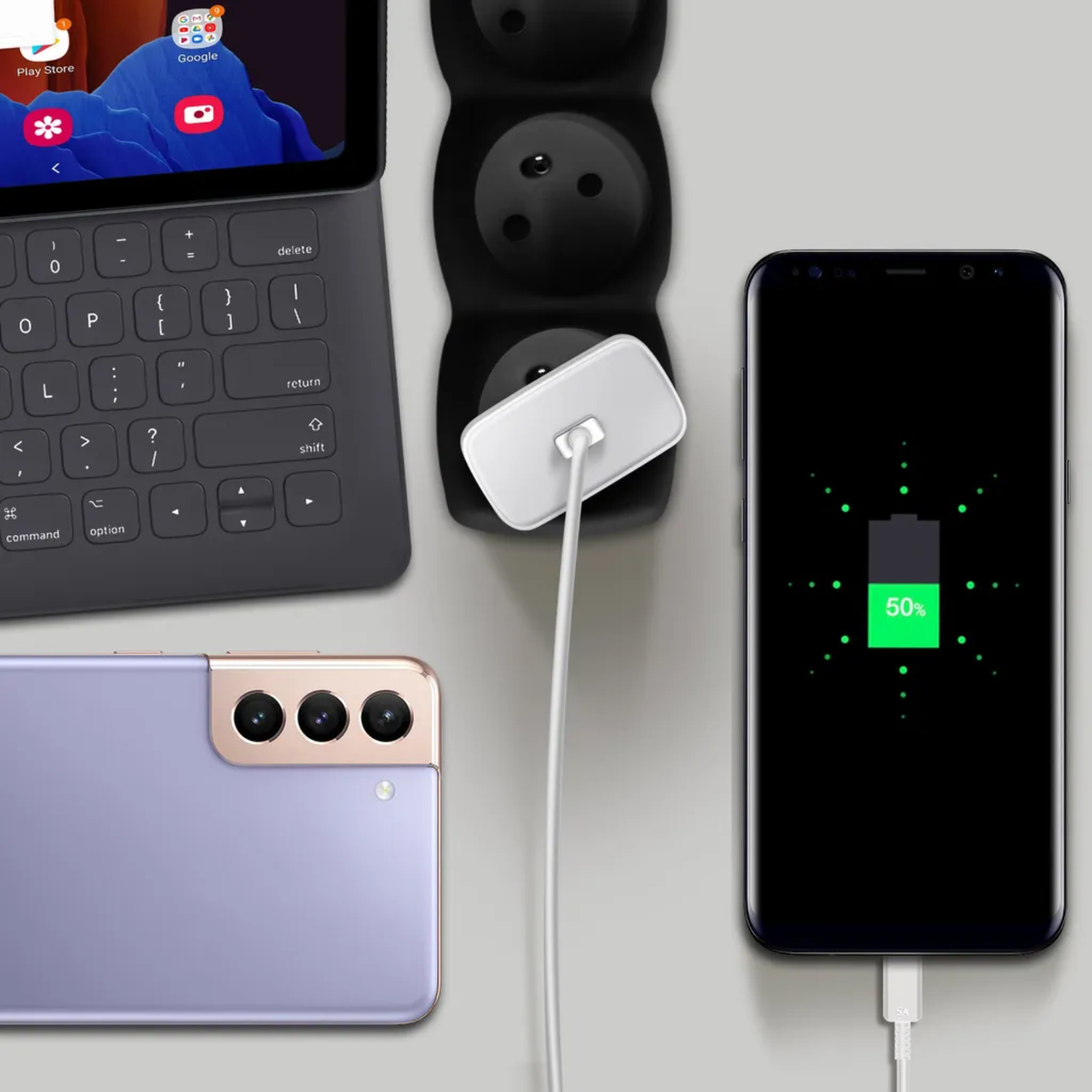 USB-C Ladeset Weiß Ansicht 2