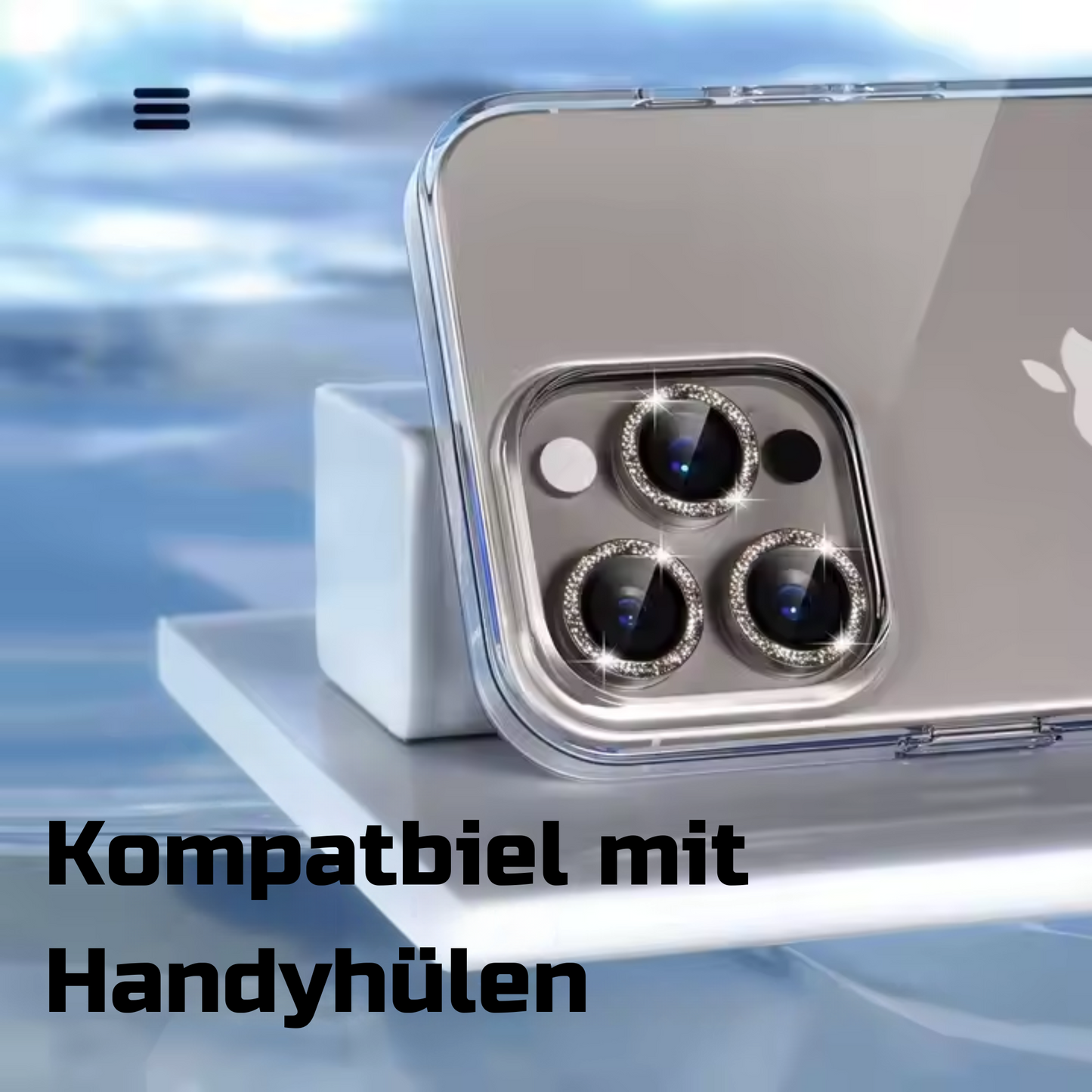 Linsenschutz Glitzer Ringe für iPhone 11|11 Pro|11 Pro Max