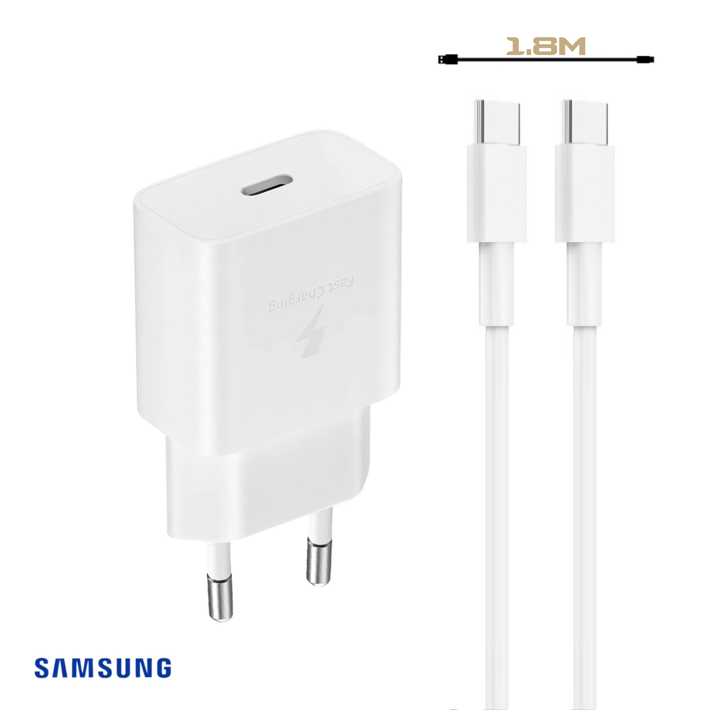 Samsung Schnellladeset 15W USB-C weiß