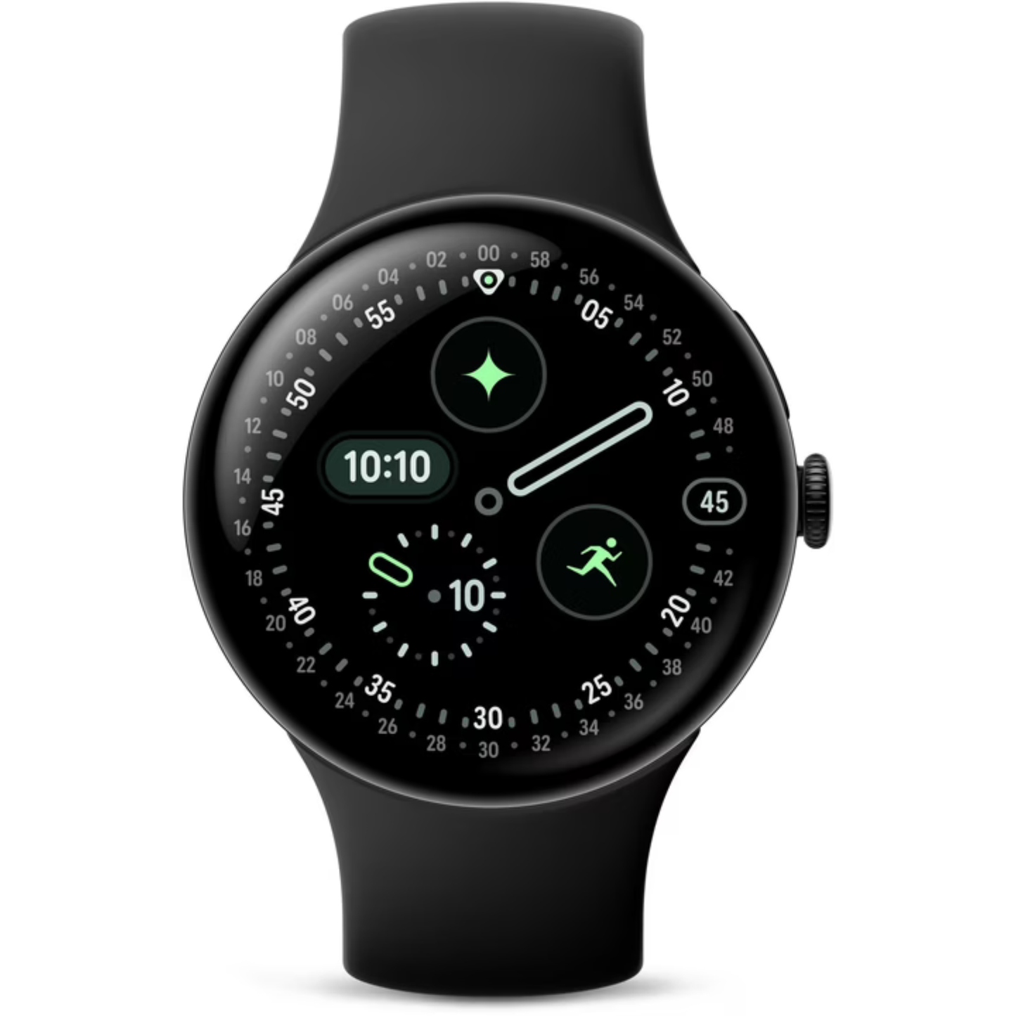Google Pixel Watch 4 (45 mm, LTE) Matte Black Obsidian Band NEU & OVP versiegelt