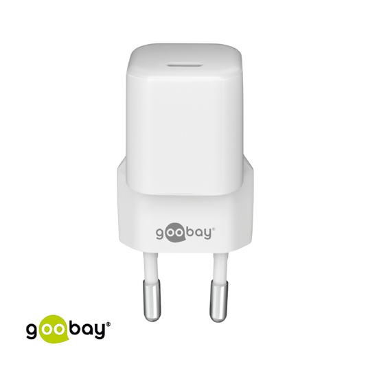 ORIGINAL Goobay 20W USB-C Ladegerät in weiß