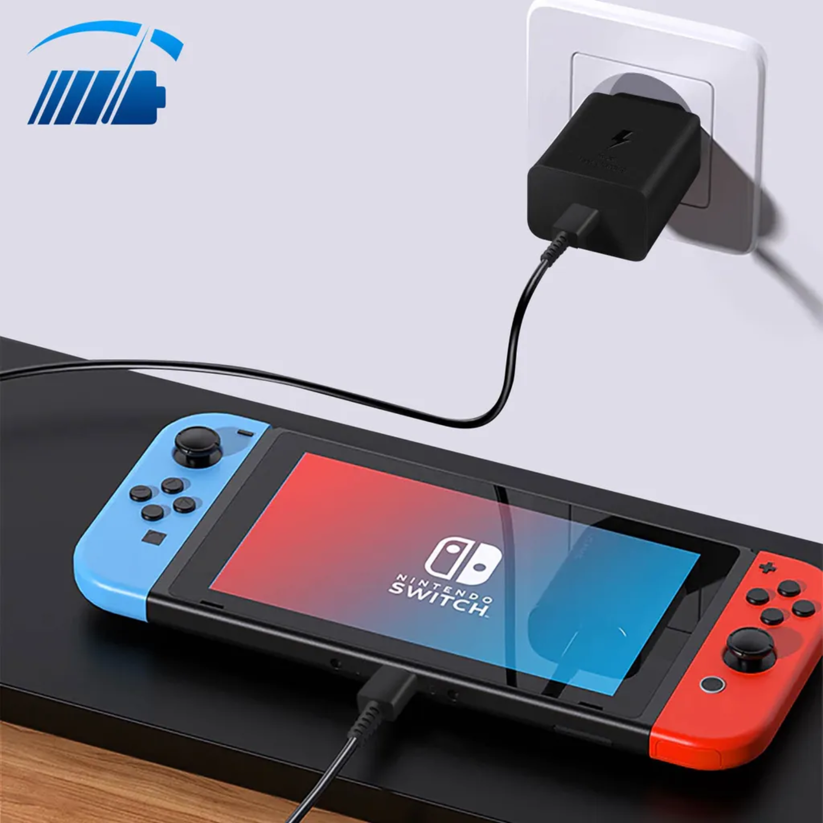 USB-C 45W-Ladeset Schwarz Ansicht 2