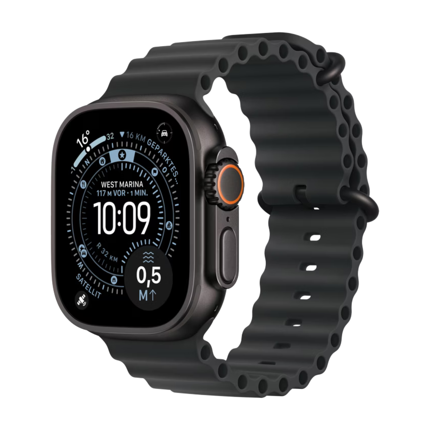 Apple Watch Ultra 3 (49 mm, GPS + Cellular) Black Titanium Black Ocean Band One Size NEU & OVP versiegelt