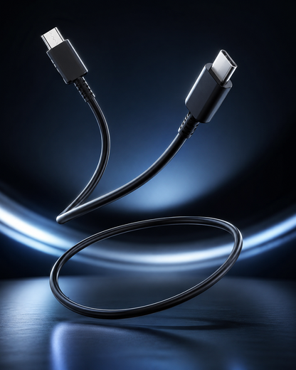 Original Samsung 1.8m DX310 USB-C zu USB-C Ladekabel schwarz