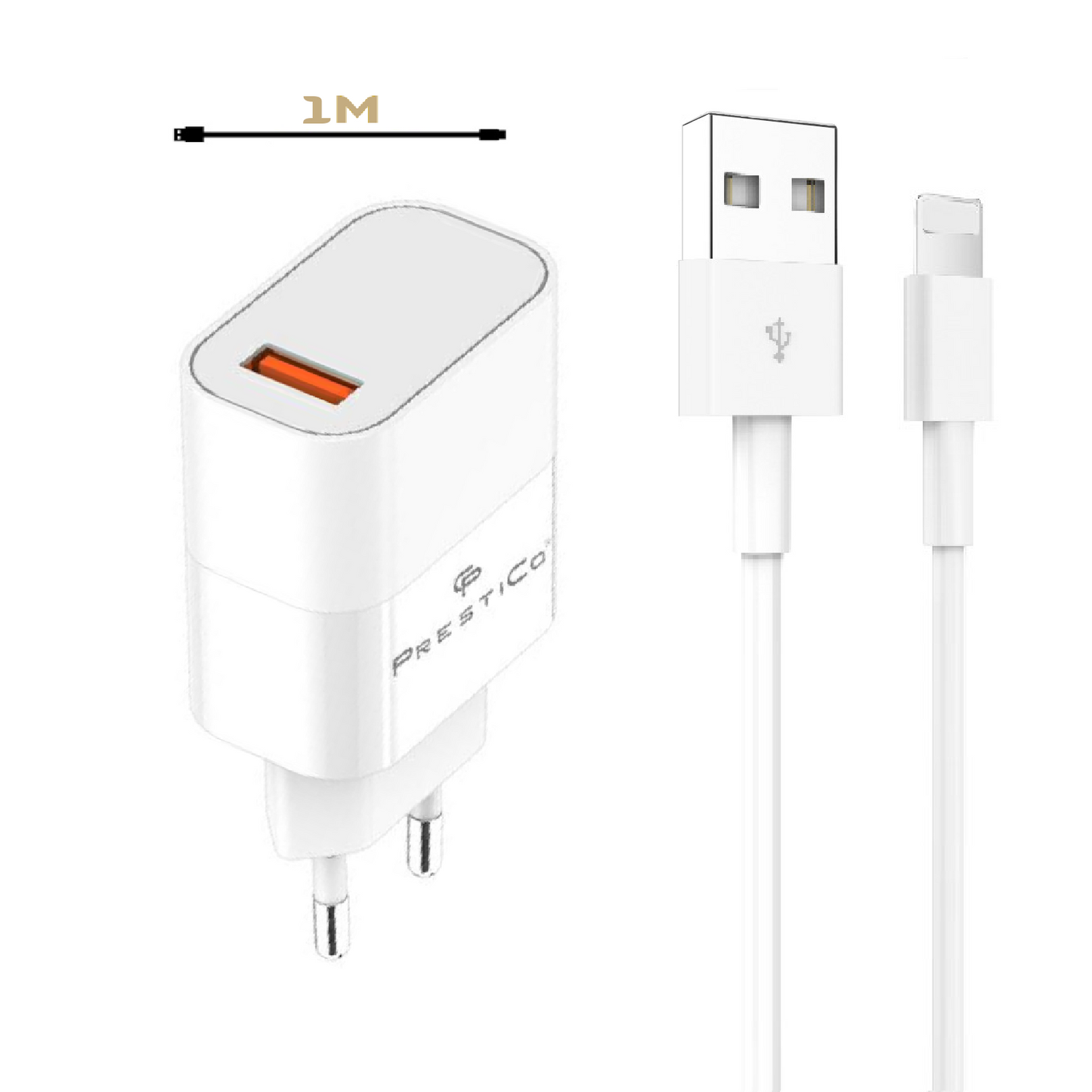 MobileKing Schnell-Ladeset iPhone zu USB-A 22,5W