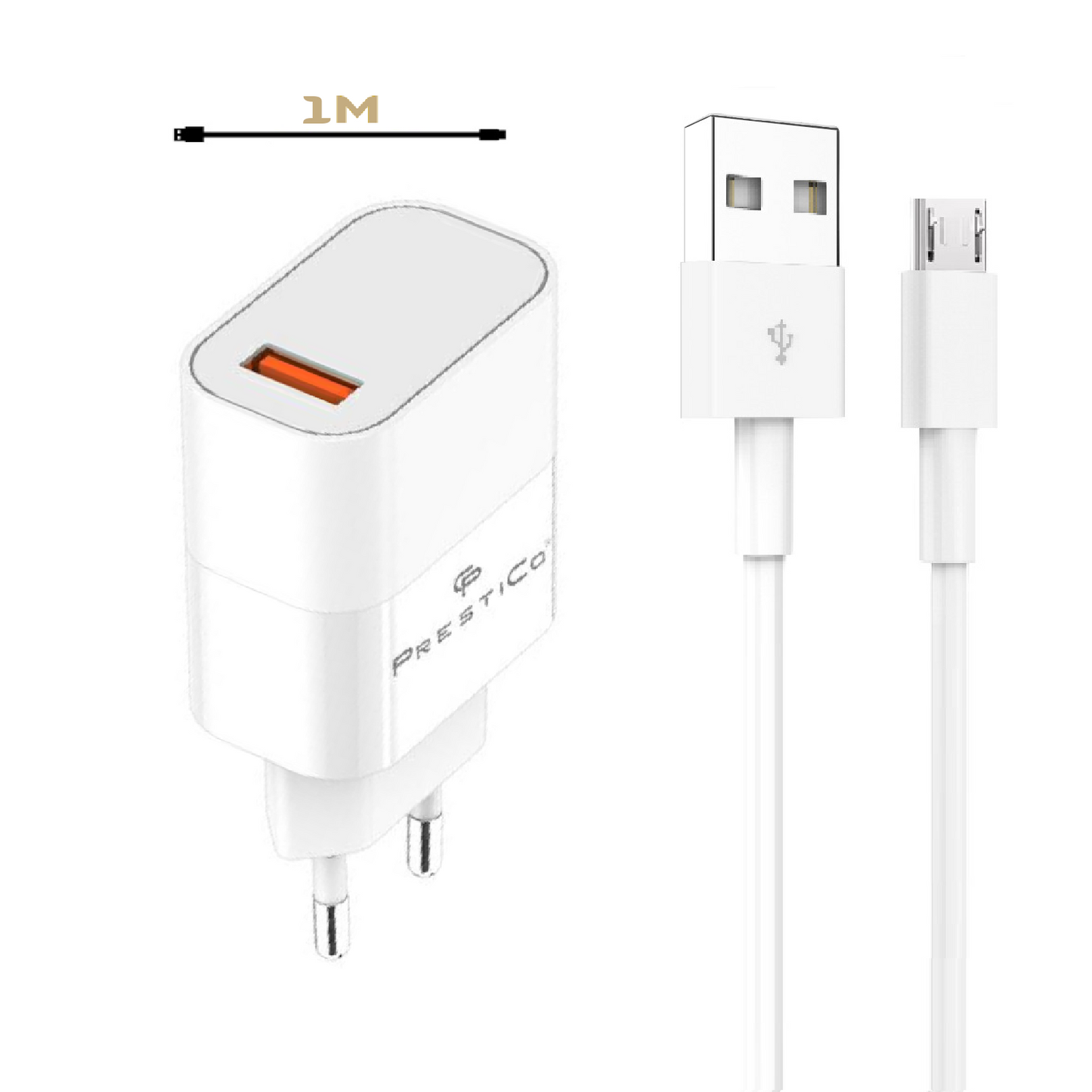 MobileKing Schnell-Ladeset Micro-USB zu USB-A 22,5W