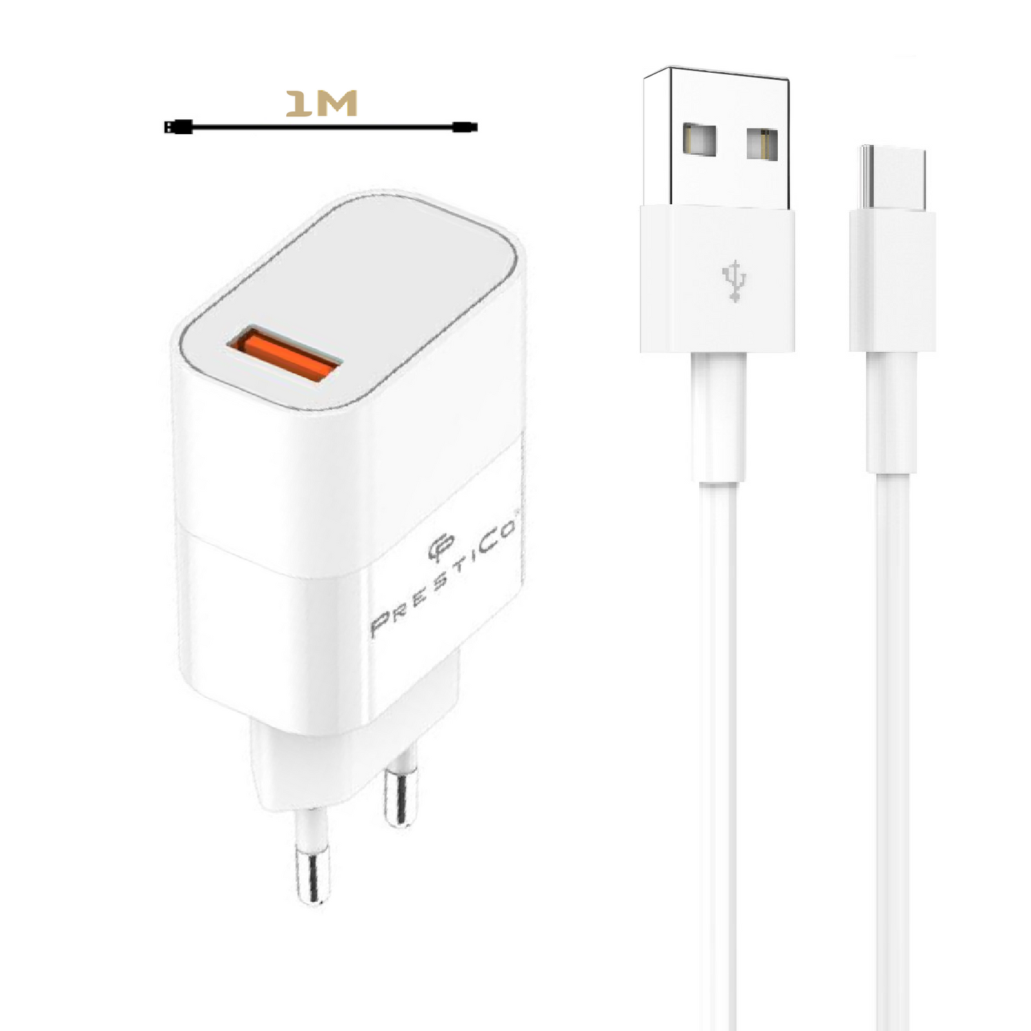 MobileKing Schnell-Ladeset USB-C zu USB-A 22,5W