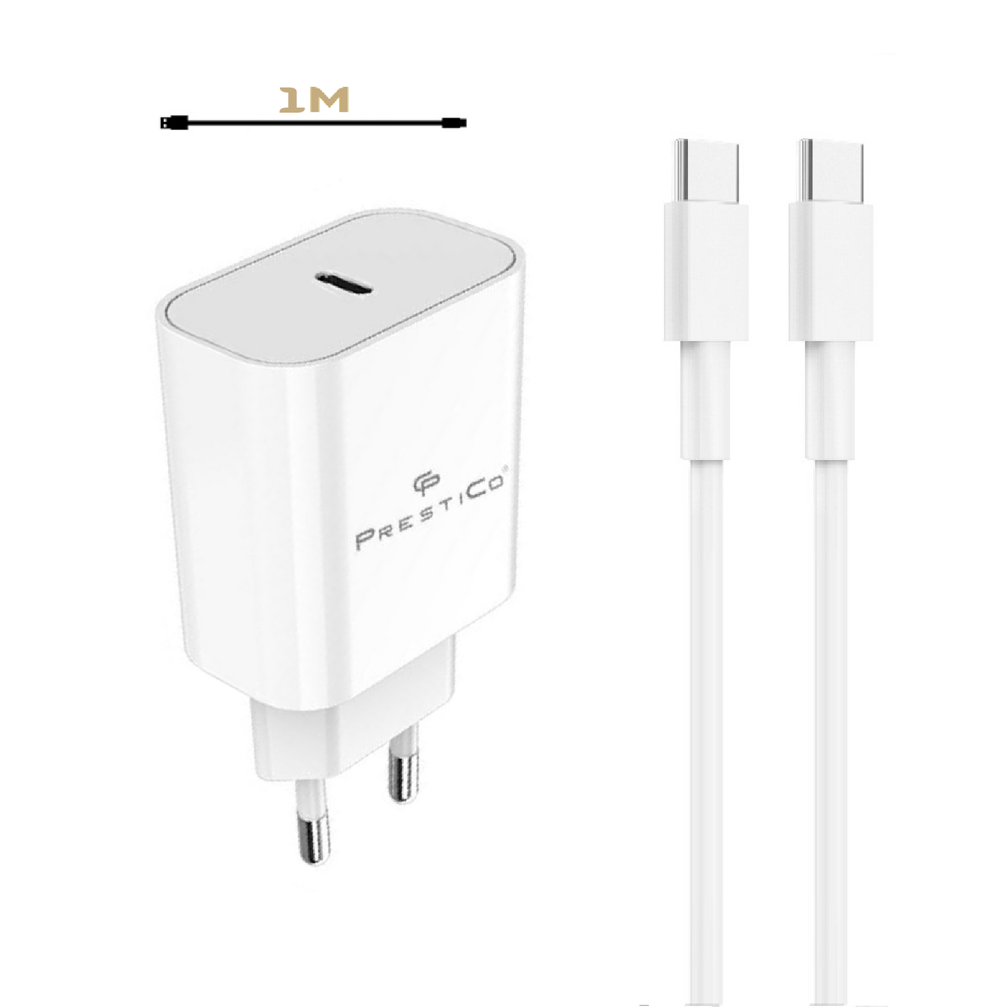 MobileKing Schnell-Ladeset USB-C zu USB-C 30W