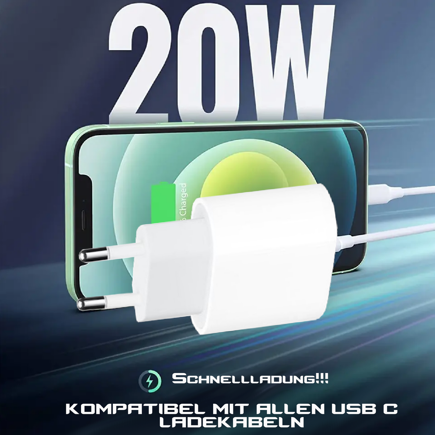 MobileKing Schnell-Ladeset USB-C zu USB-C