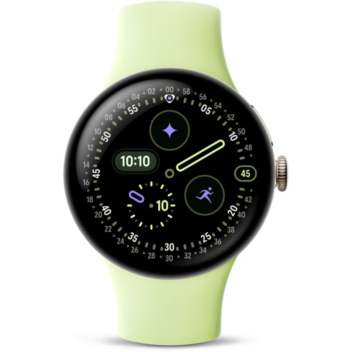 Google Pixel Watch 4 (41 mm, WiFi) Gold Lemongrass Band NEU & OVP versiegelt