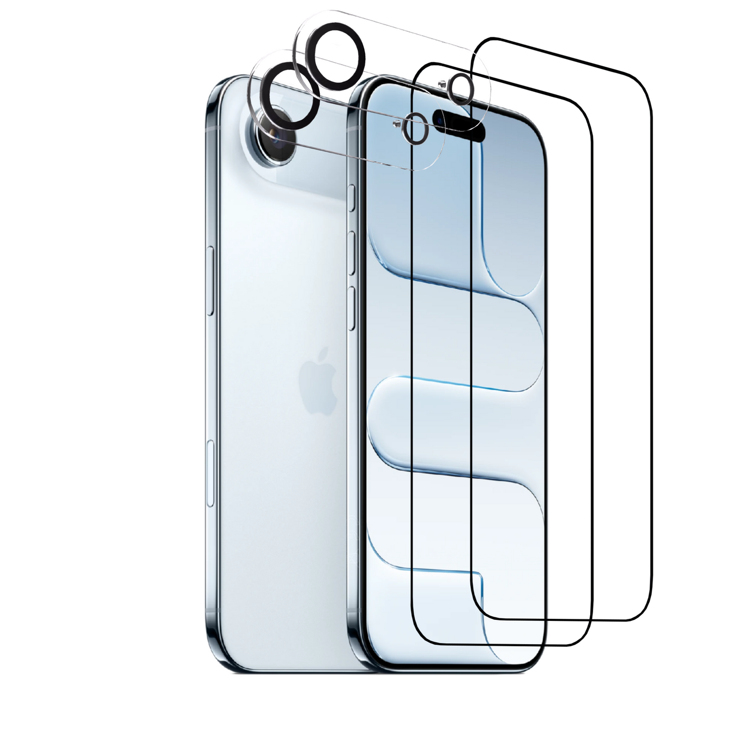 4in1 Schutzset für iPhone 17|17 Air|17 Pro|17 Pro Max|
