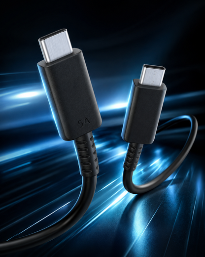 Original Samsung 1.8m DX310 USB-C zu USB-C Ladekabel schwarz
