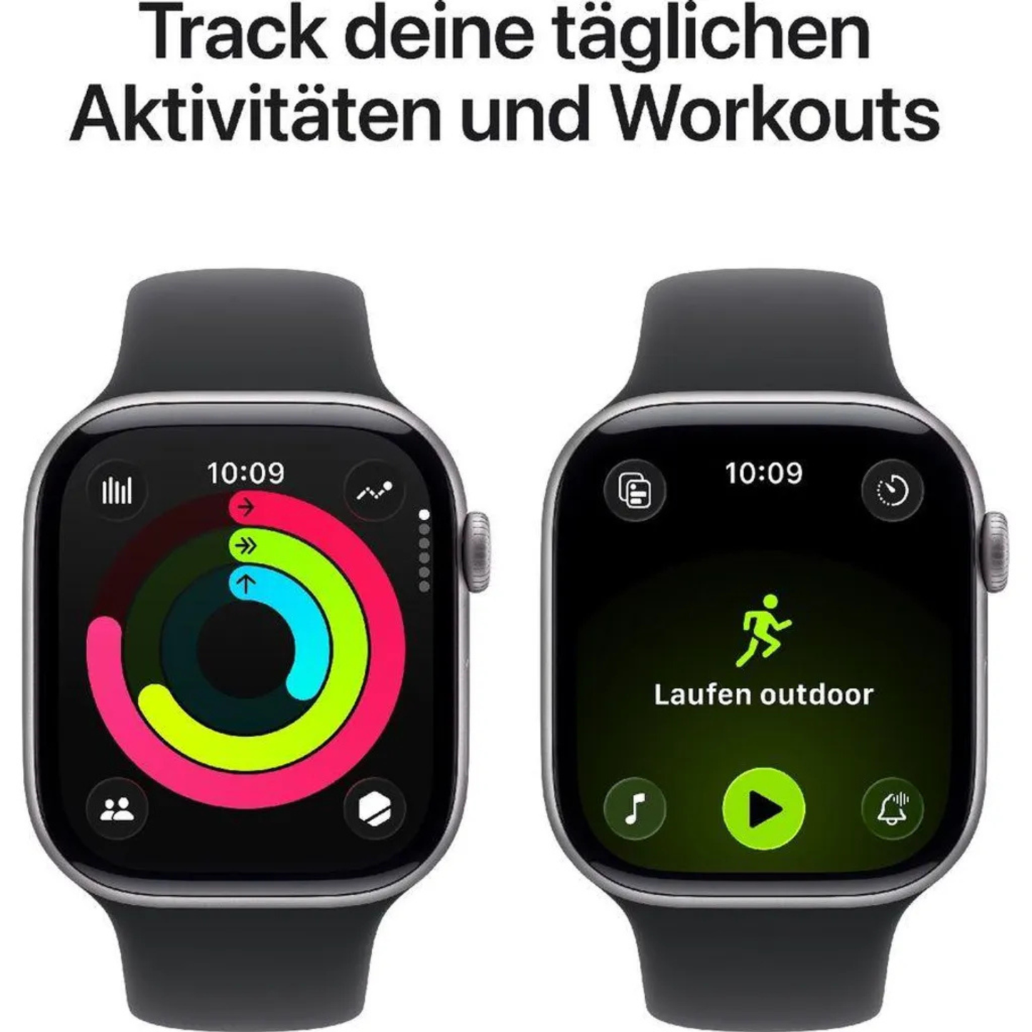 Apple Watch Series 11 (42 mm, GPS) Jet Black Schwarz Sport Band S/M M/L NEU & OVP versiegelt