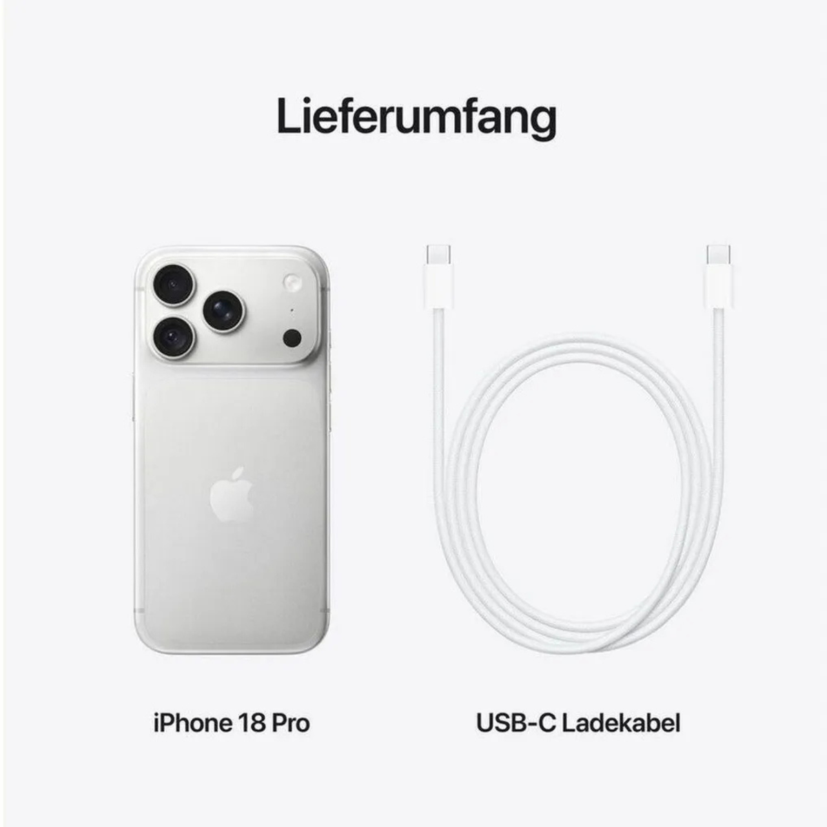 Apple iPhone 18 Pro Silver 256GB 512GB A3714 NEU & OVP versiegelt