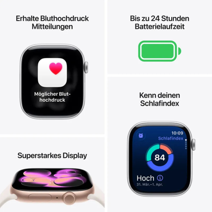 Apple Watch Series 11 (42 mm, GPS) Space Grey Black Sport Band S/M M/L NEU & OVP versiegelt