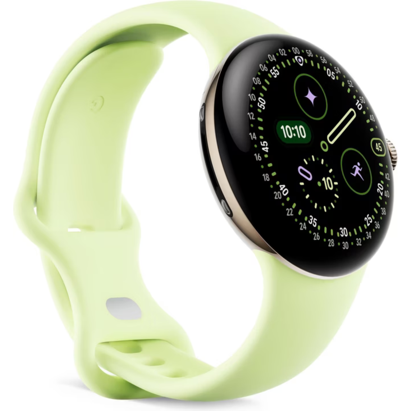 Google Pixel Watch 4 (41 mm, WiFi) Gold Lemongrass Band NEU & OVP versiegelt