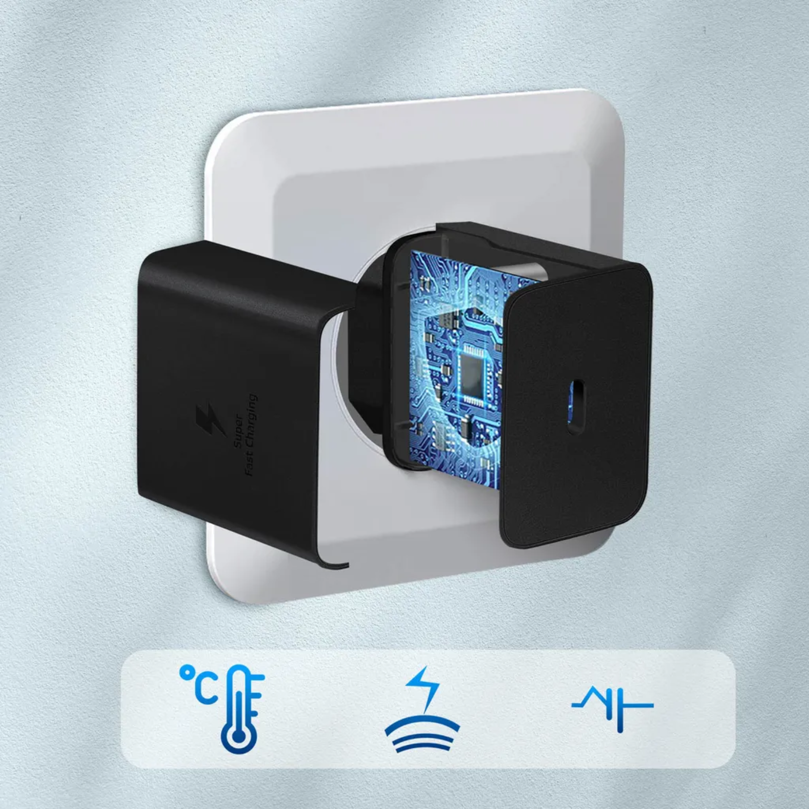 USB-C 45W-Ladeset Schwarz Ansicht 7